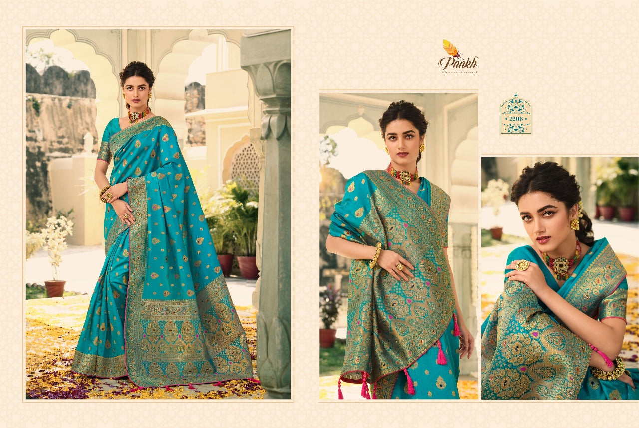 Swarovski Silk Pankh Sarees