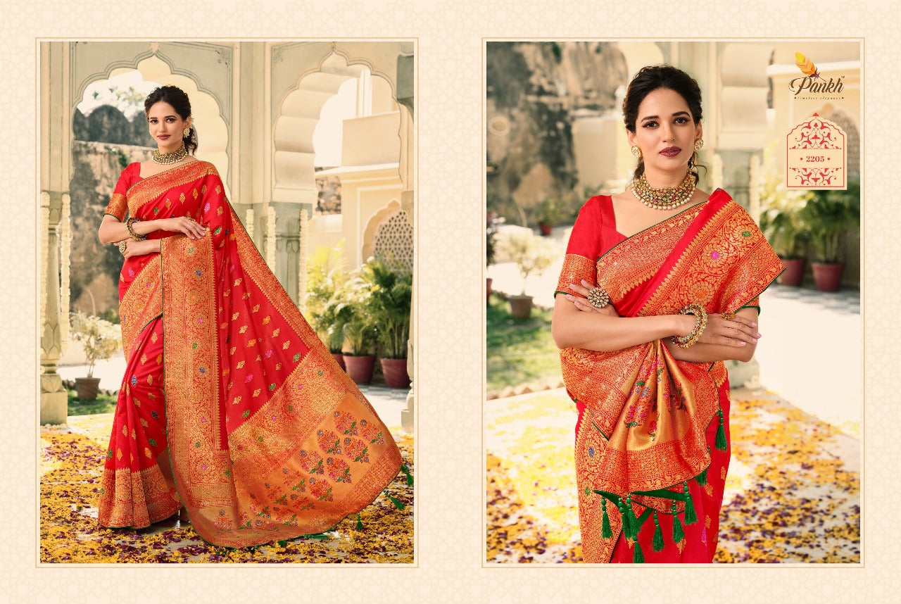 Swarovski Silk Pankh Sarees