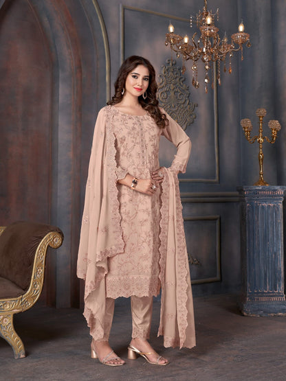 Swati-2006-2010 Swagat Georgette Pant Style Suits