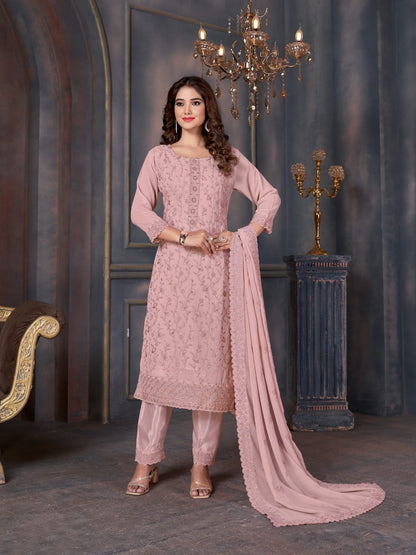 Swati-2006-2010 Swagat Georgette Pant Style Suits