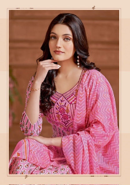 Sweet Girl Vol 1 Miss World Choice Slub Cotton Pant Style Suits