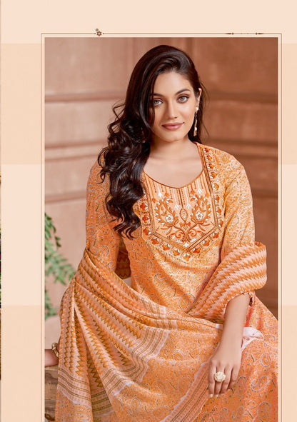 Sweet Girl Vol 1 Miss World Choice Slub Cotton Pant Style Suits