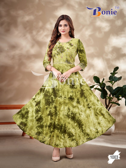 Tai-Dai Bonie Rayon Anarkali Kurtis