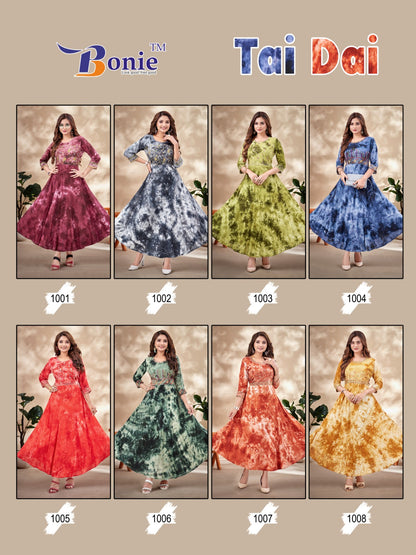 Tai-Dai Bonie Rayon Anarkali Kurtis