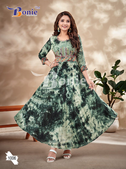 Tai-Dai Bonie Rayon Anarkali Kurtis