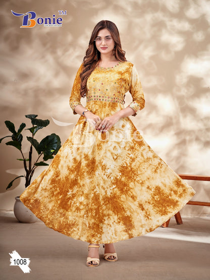 Tai-Dai Bonie Rayon Anarkali Kurtis