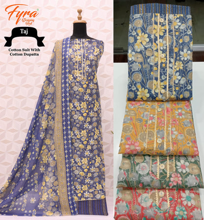 Taj 0911 Fyra Cotton Salwar Suits