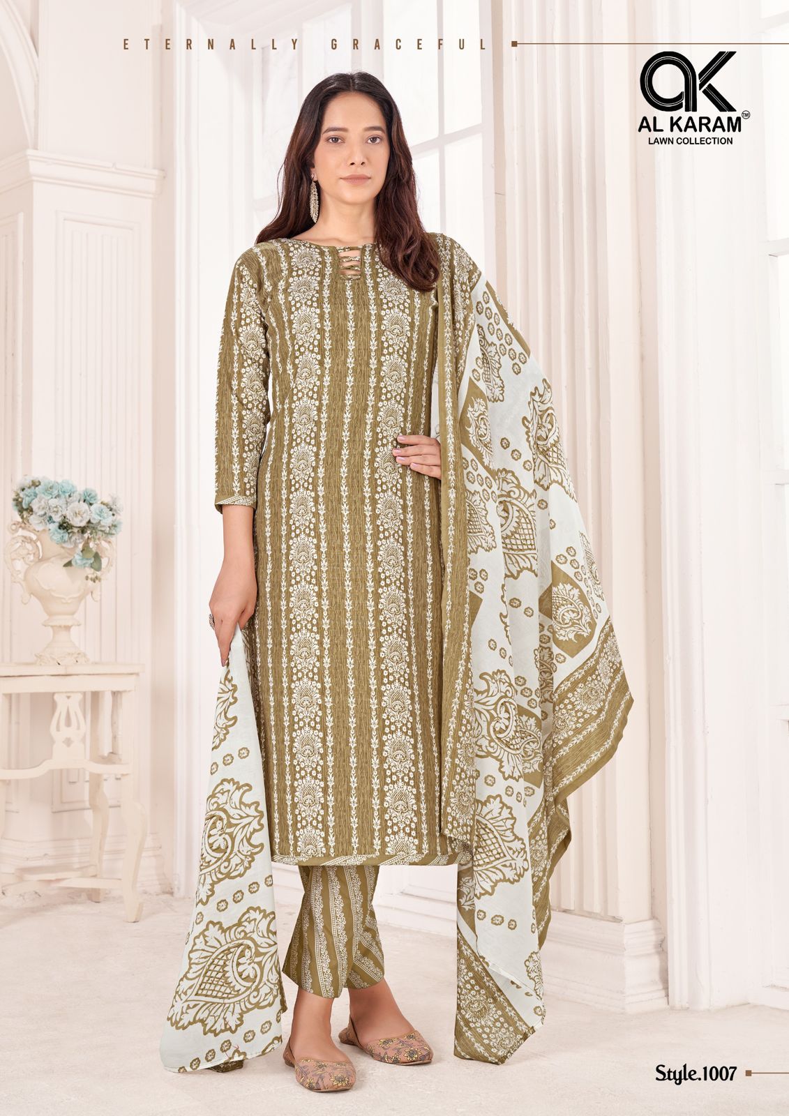 Tamanna- Signature Print Al Karam Soft Cotton Karachi Salwar Suits