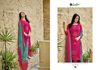 Tamanna Vol 4 Zulfat Designer Cotton Pant Style Suits
