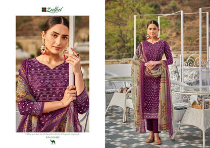 Tamanna Vol 4 Zulfat Designer Cotton Pant Style Suits