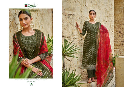 Tamanna Vol 4 Zulfat Designer Cotton Pant Style Suits