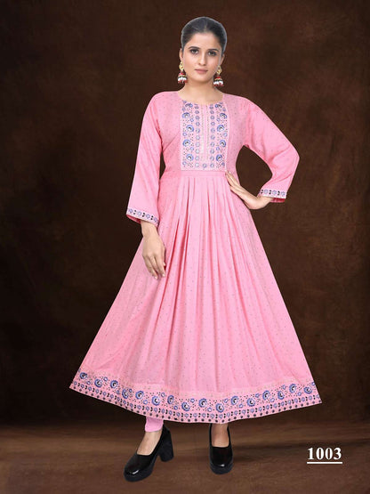 Tamil Vol 1 Kavinay Rayon Anarkali Kurtis
