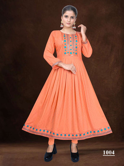 Tamil Vol 1 Kavinay Rayon Anarkali Kurtis