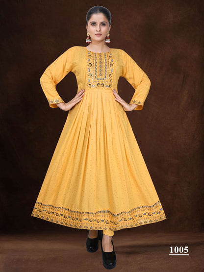 Tamil Vol 1 Kavinay Rayon Anarkali Kurtis