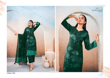 Taneira Mumtaz Arts Viscose Muslin Pant Style Suits