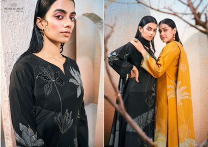 Taneira Mumtaz Arts Viscose Muslin Pant Style Suits