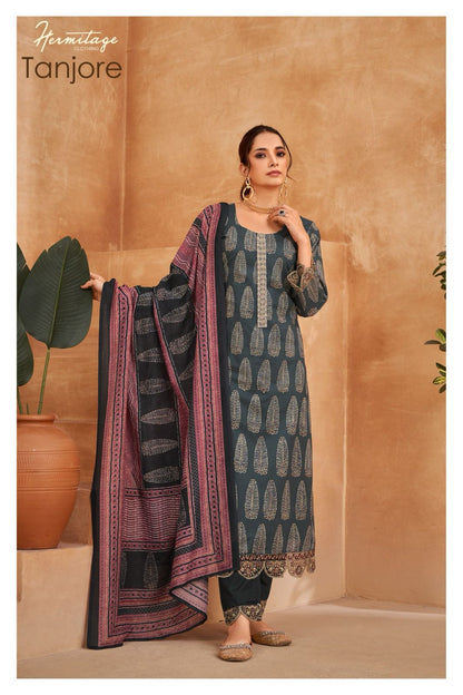 Tanjore Hermitage Clothing Cotton Pant Style Suits