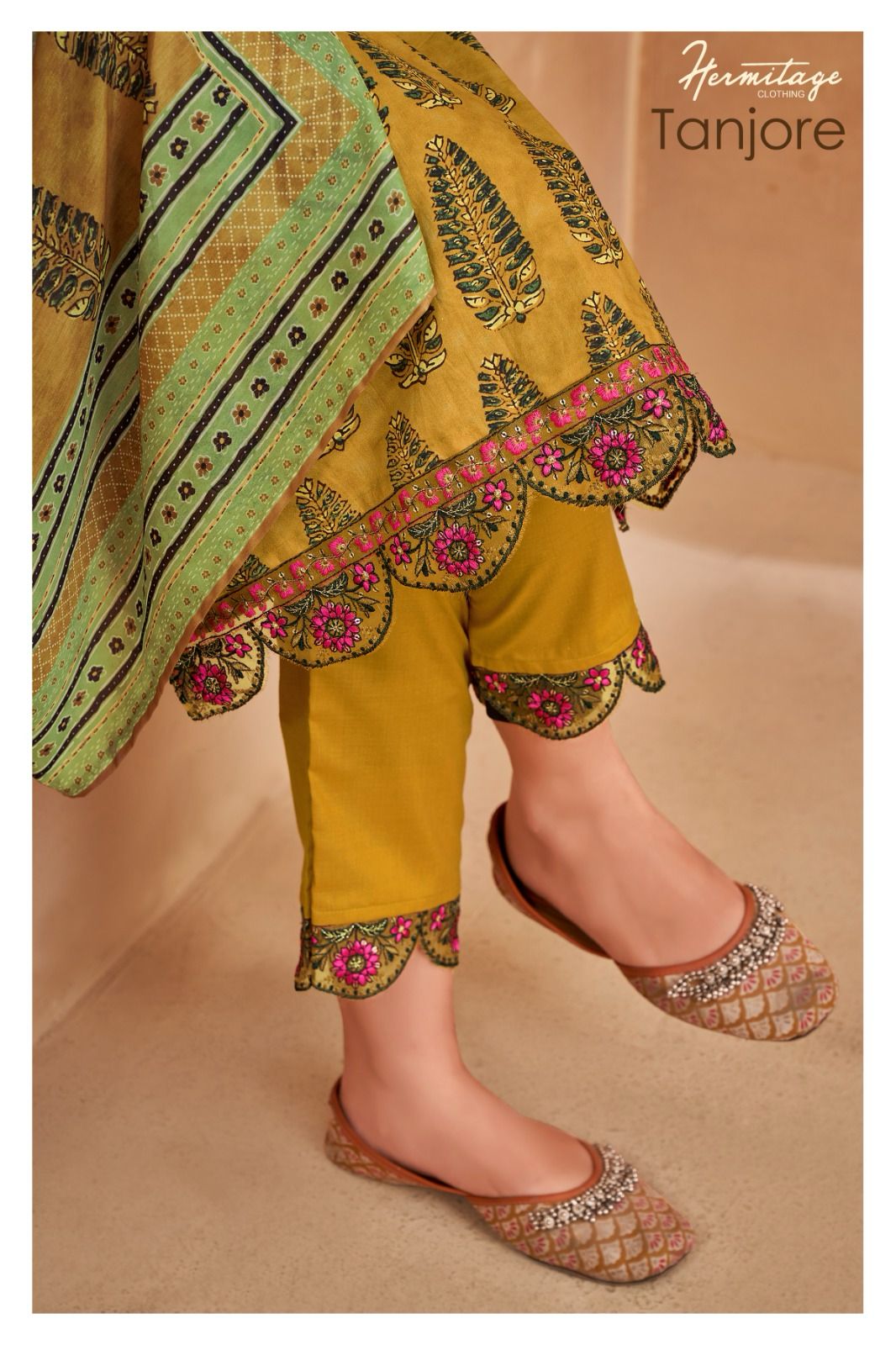 Tanjore Hermitage Clothing Cotton Pant Style Suits