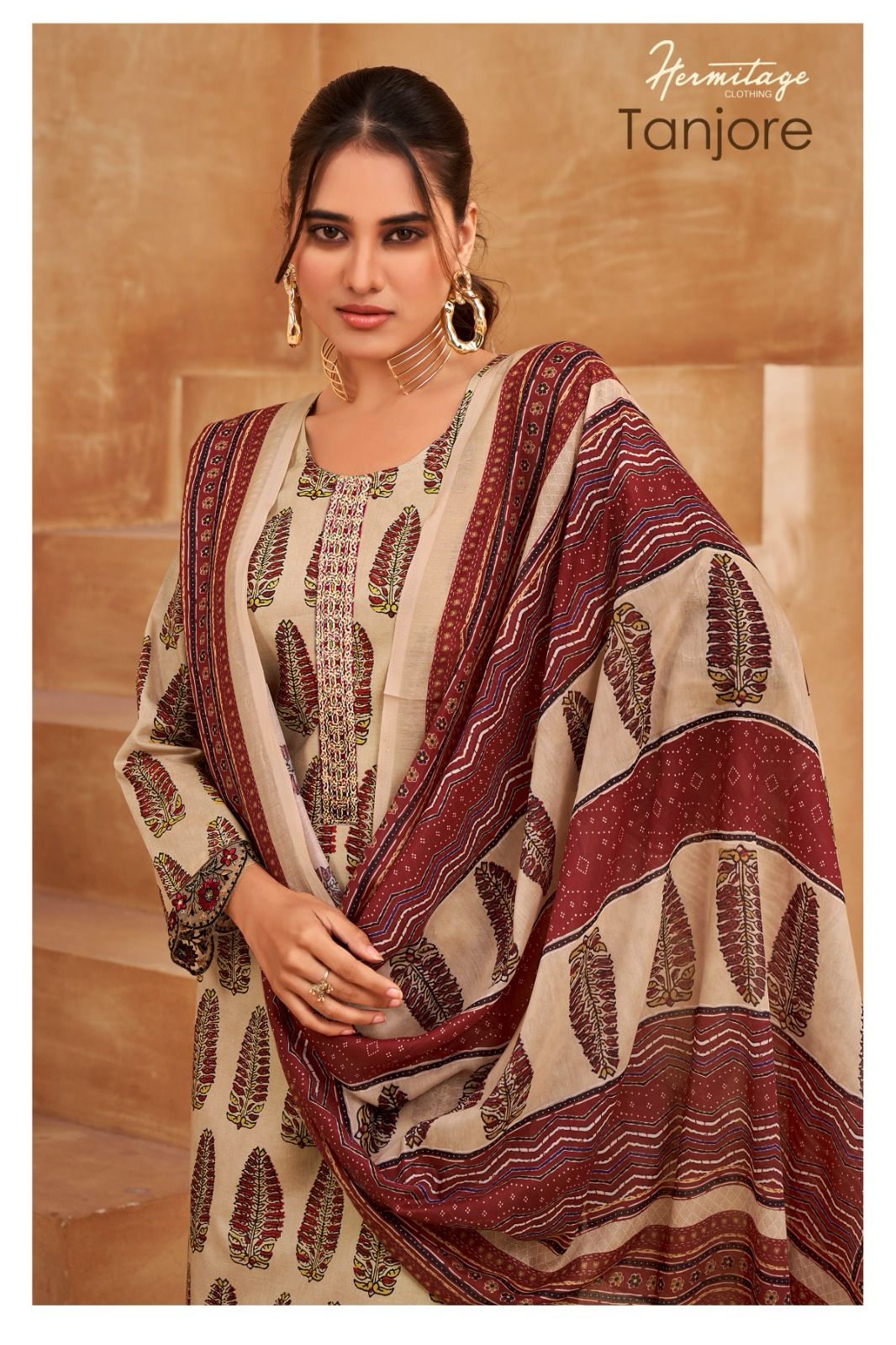 Tanjore Hermitage Clothing Cotton Pant Style Suits