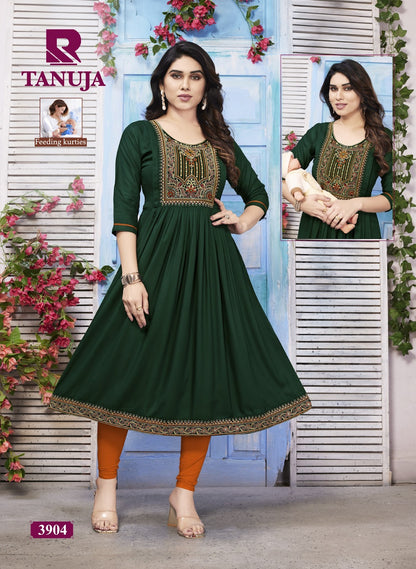 Tanuja Raashi Rayon Feeding Kurtis