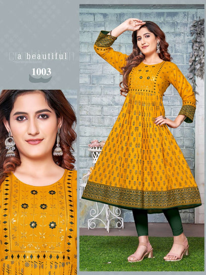Tarla Vol 1 Kavinay Rayon Anarkali Kurtis
