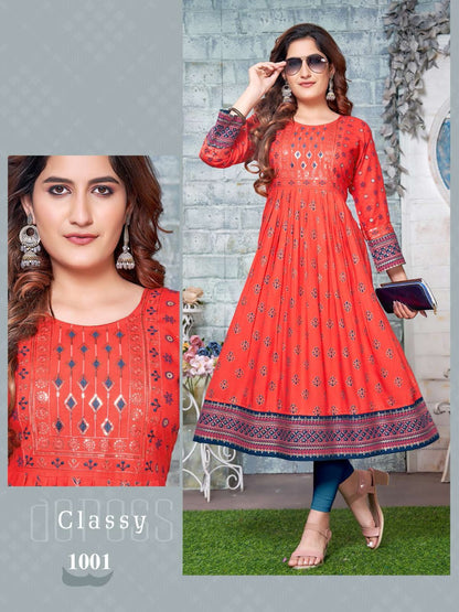 Tarla Vol 1 Kavinay Rayon Anarkali Kurtis