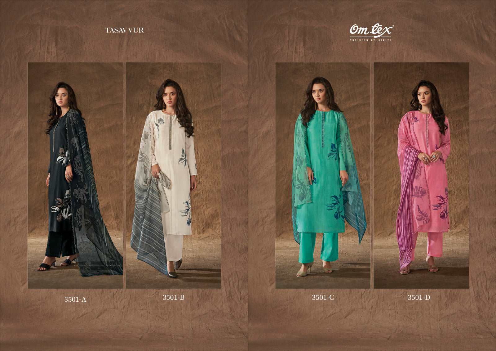 Tasavvur Omtex Silk Pant Style Suits