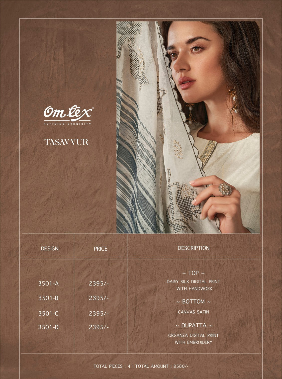 Tasavvur Omtex Silk Pant Style Suits