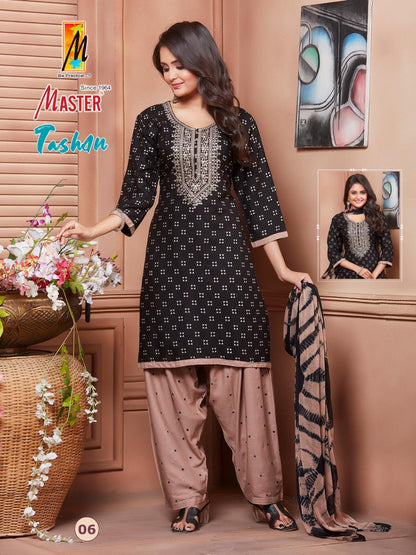 Tashan Master Rayon Readymade Salwar Suits