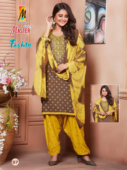 Tashan Master Rayon Readymade Salwar Suits