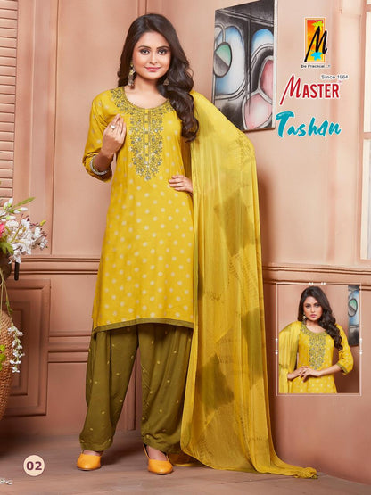 Tashan Master Rayon Readymade Salwar Suits
