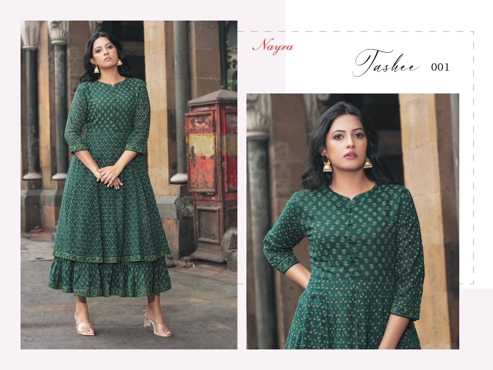 Tashee Nayra Cotton Anarkali Kurtis