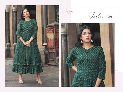 Tashee Nayra Cotton Anarkali Kurtis