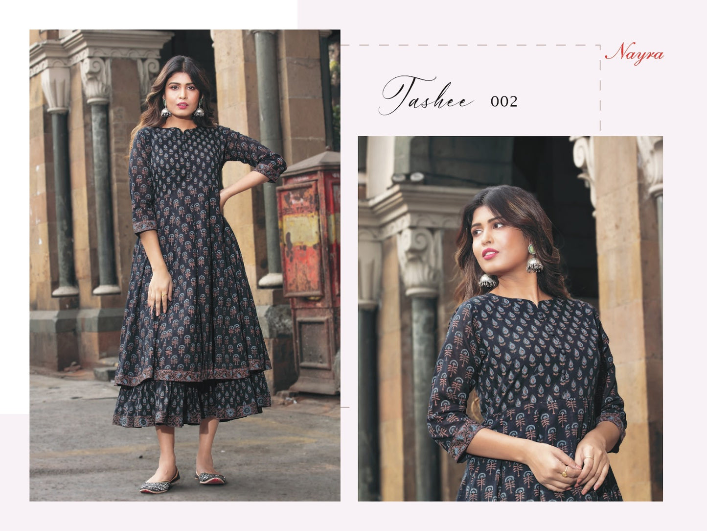 Tashee Nayra Cotton Anarkali Kurtis