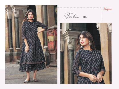 Tashee Nayra Cotton Anarkali Kurtis
