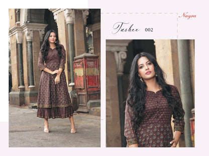 Tashee Nayra Cotton Anarkali Kurtis