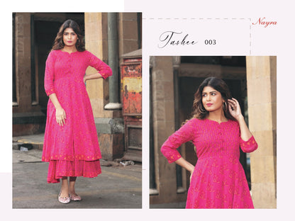 Tashee Nayra Cotton Anarkali Kurtis