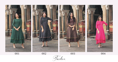 Tashee Nayra Cotton Anarkali Kurtis