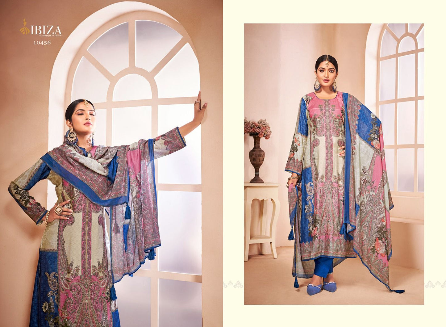 Tashi Ibiza Bemberg Muslin Karachi Salwar Suits