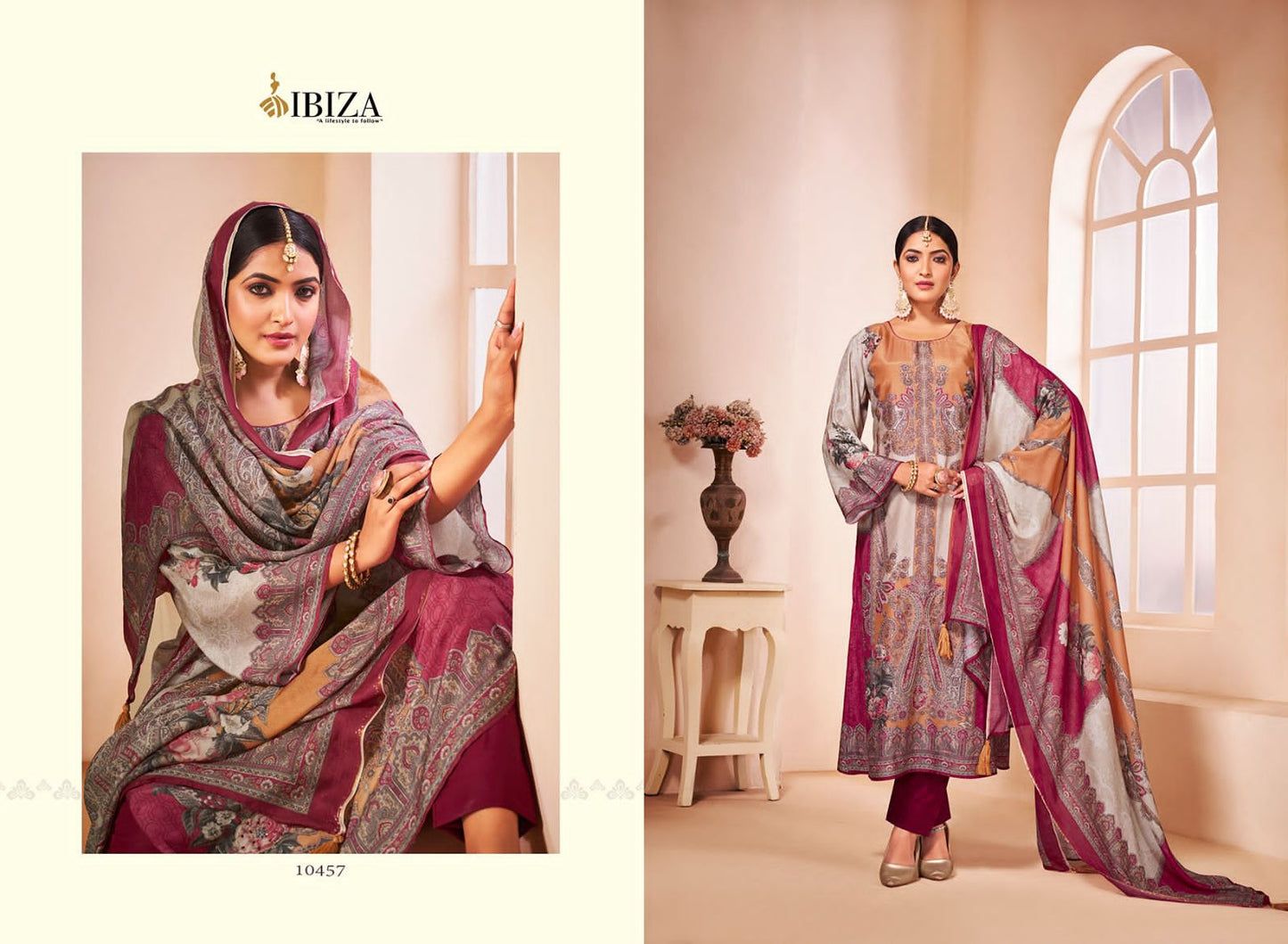 Tashi Ibiza Bemberg Muslin Karachi Salwar Suits
