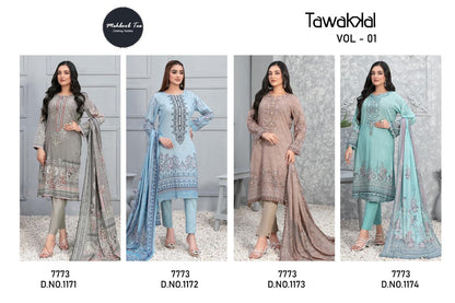 Tawakkal Vol 10 Mehboob Tex Cotton Pakistani Salwar Suits