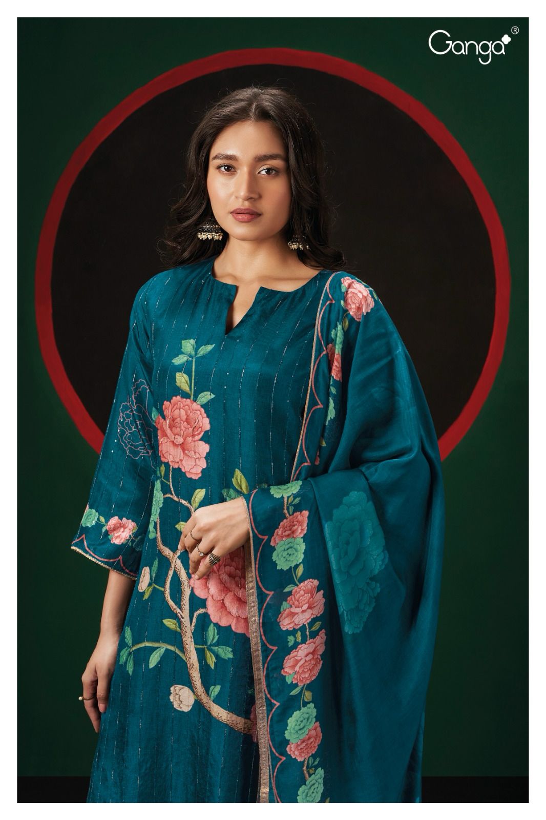 Taylee 2065 Ganga Silk Plazzo Style Suits