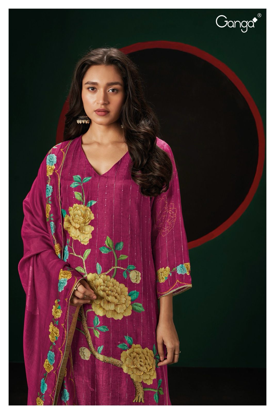 Taylee 2065 Ganga Silk Plazzo Style Suits