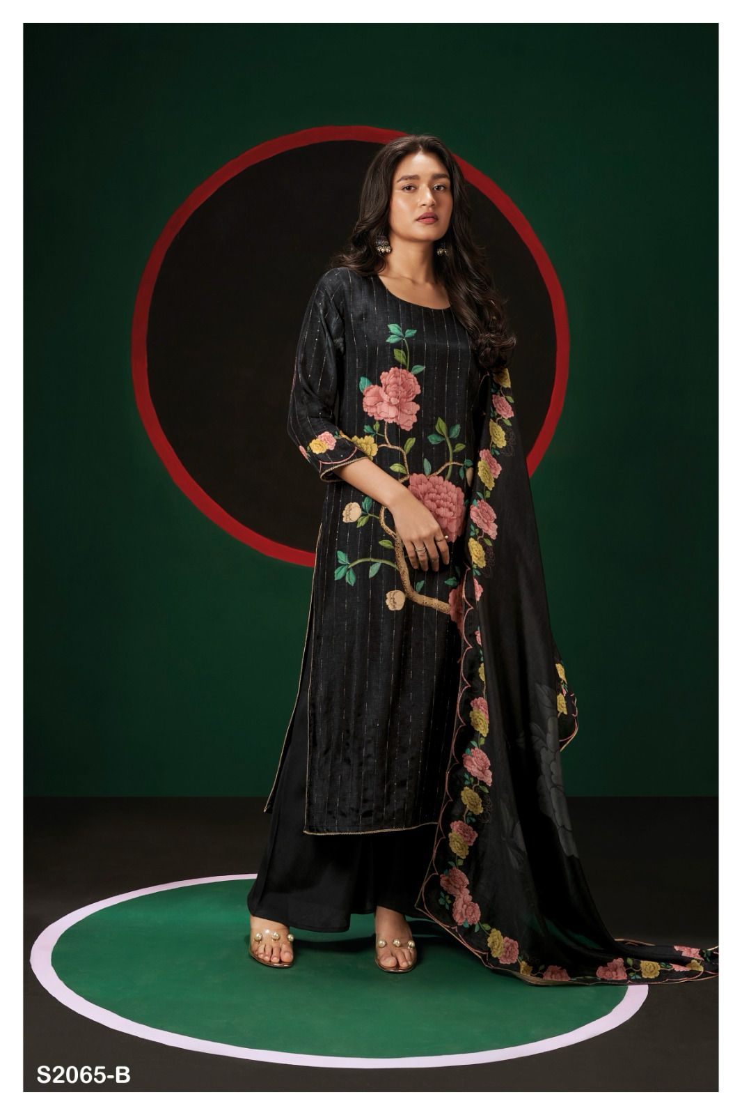 Taylee 2065 Ganga Silk Plazzo Style Suits