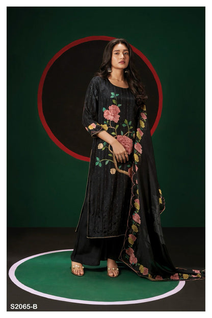 Taylee 2065 Ganga Silk Plazzo Style Suits