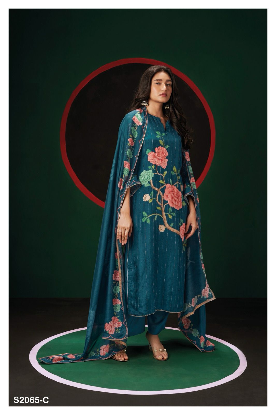 Taylee 2065 Ganga Silk Plazzo Style Suits