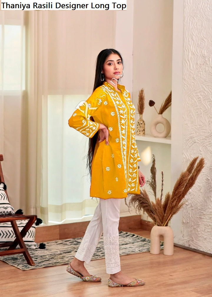 Thaniya Rasili Rayon Designer Long Top
