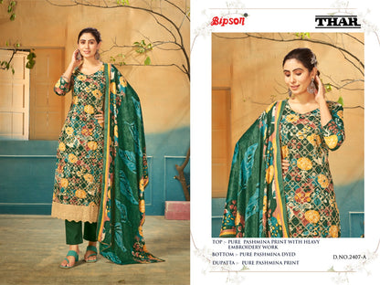 Thar - 2407 Bipson Prints Pashmina Suits