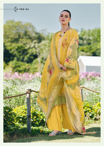 The Secret Garden Varsha Fashions Muslin Pakistani Patch Work Suits