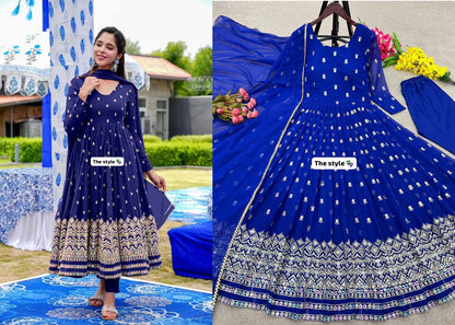 The Style Qubo Fox Georgette Readymade Pant Style Suits